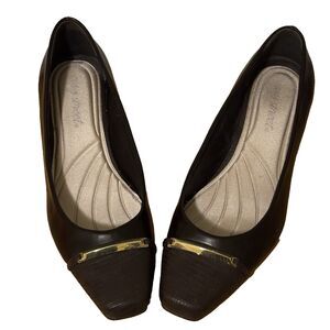 NEW East Street Women's 2" Heels, Sz 8W, Brown, Padded, TRP Outersole, Exc  Cond